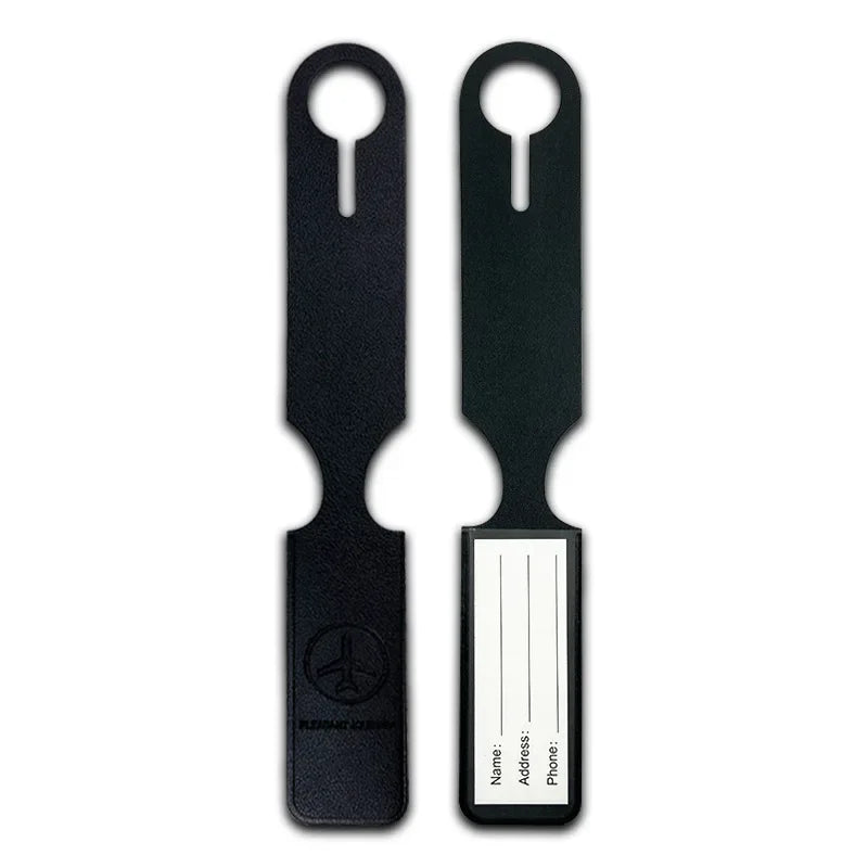 Long-Strap Durable PU Luggage Tag for Air Travel – Quick Baggage Identification, Writeable ID Card Slot & Tear-Resistant Design