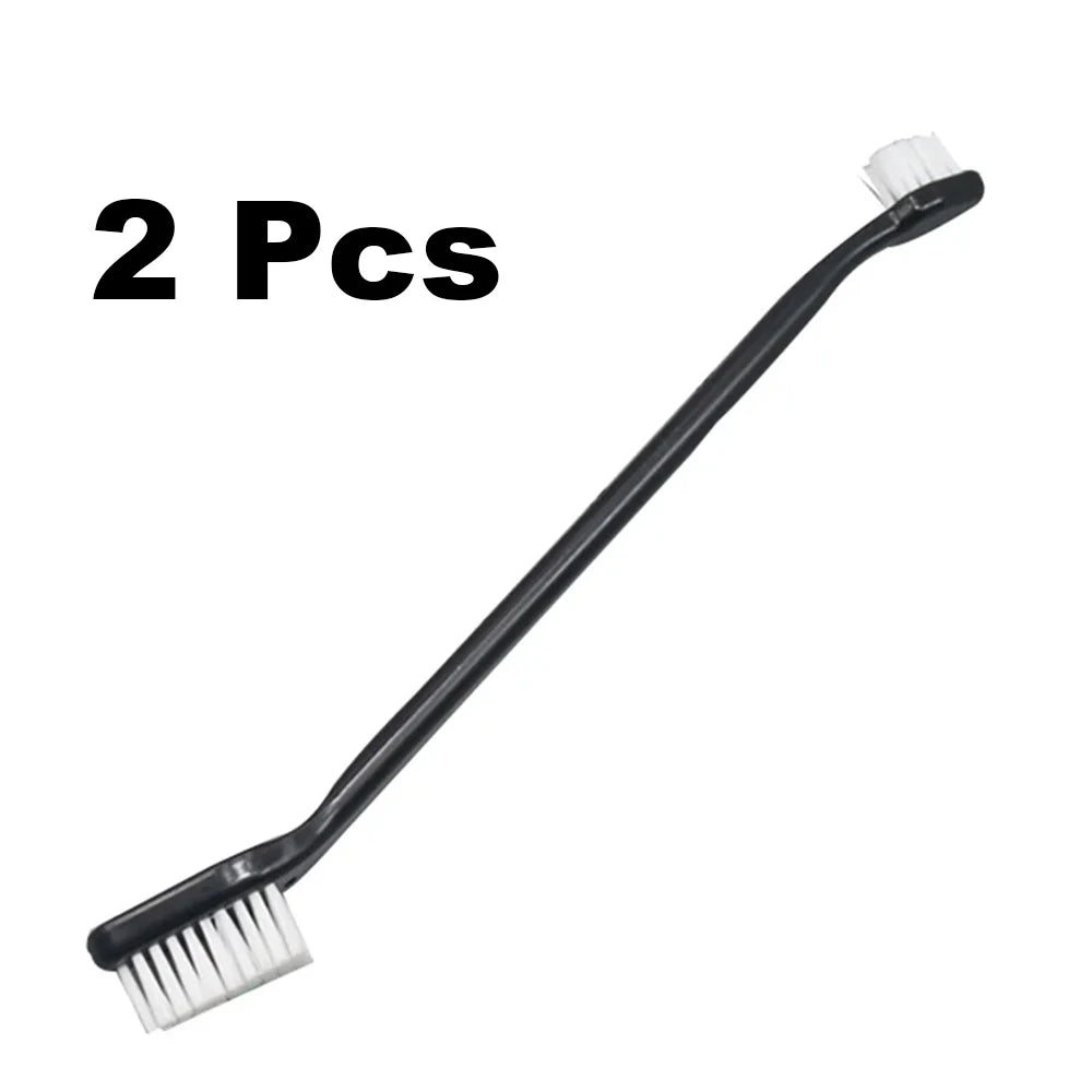 1~10 Pcs Car Double-head Detail Brush Hard Burrs Tire Wheel Brush Car Cleaning Crevice Brush Car Cleaning Tools