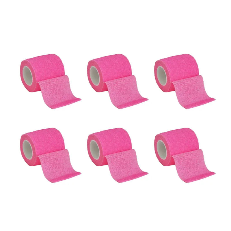 1/6pcs Colorful Athletic Wrap Tape Self Adhesive Elastic Bandage Elastoplast Sports Protector Knee Finger Ankle Palm Shoulder