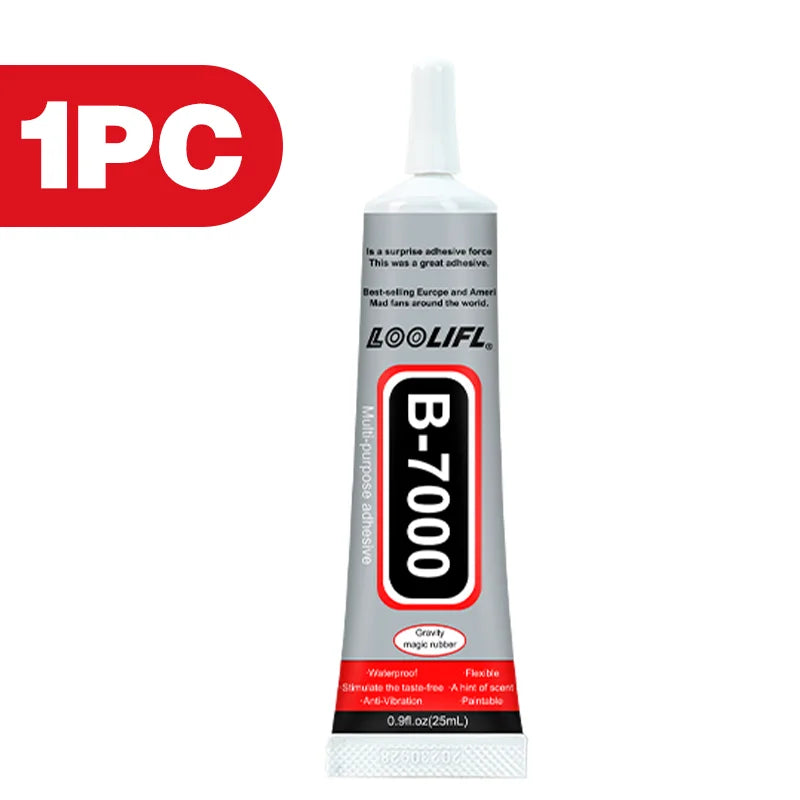 B7000 Shoe Glue, Professional Grade Repair Adhesive for All Footwear Instant Bond,Clear Drying,Flexible, & Durable for Shoe Edge
