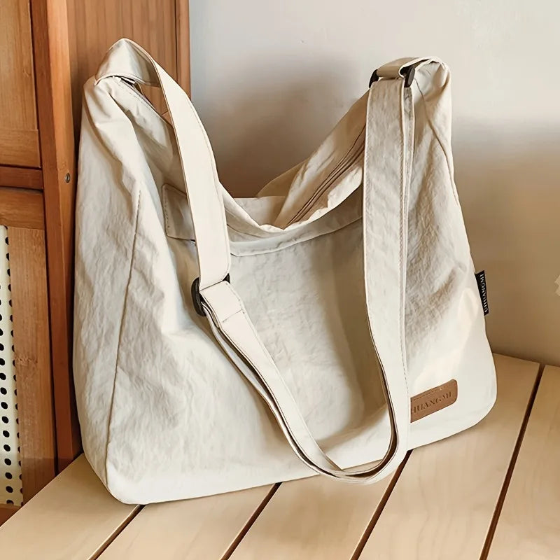 1pcs Crossbody Bag Nylon Durable Multi-Pocket Lightweight Daily Travel Shoulder Bag