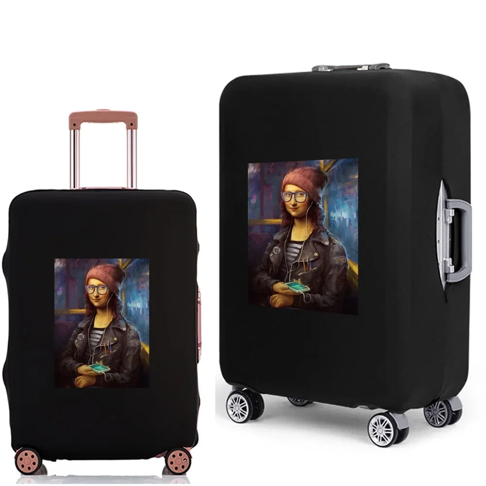 Luggage Case Suitcase Protective Cover 2022 New Funny Pattern Travel Elastic Luggage dust-proof Cover Apply 18-28 Suitcase