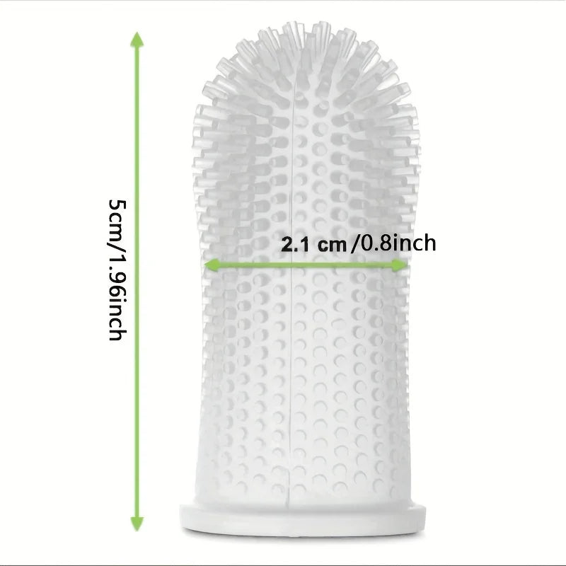 4PCS Ultra-Soft Pet Finger Toothbrush for Cats and Dogs, Gentle Teeth Cleaning & Oral Care Tool