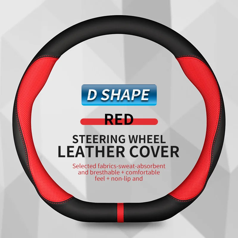Car Steering Wheel Cover For Ebro S400 S700 S800 S900 2025 2026 2027 Leather Protector Anti Slip Wear-resistant Auto Accessories