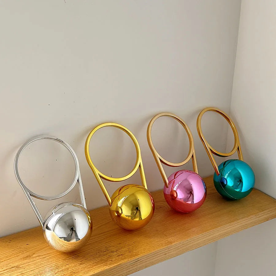 Metal Locomotive Spherical Bag Acrylic Bag Ring Handbag Creative Personality Handbag