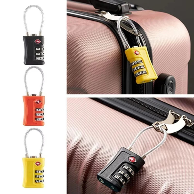 New TSA Customs Colorful Code Lock for Travel Luggage Password Changeable Lock Contrast Color Design Padlock Cabinet Locker