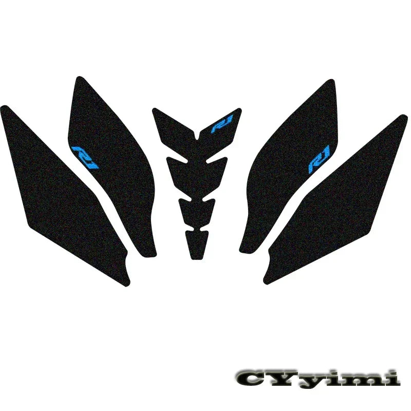 For YZF R1 R1M YZFR1 2015 - 2021 Motorcycle Accessories Side Fuel Tank Pads Protective Stickers Knee Grip Traction Pad