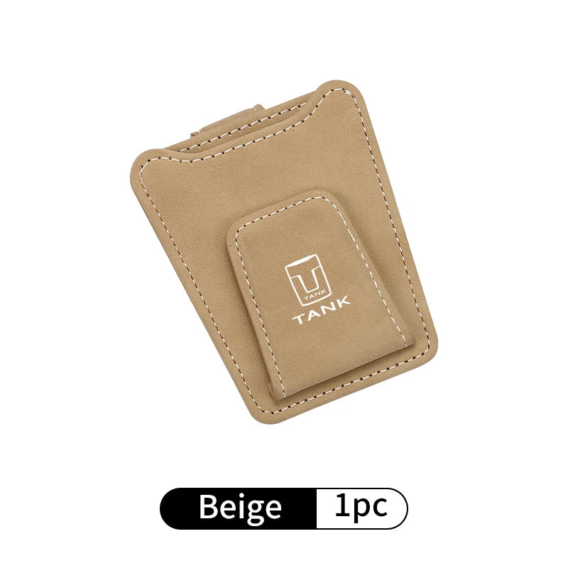 Suede Car Interior Accessories Glasses Clip Sunglasses Storage For Great Wall GWM Tank 300 City 300 Border 400 500 PHEV 700