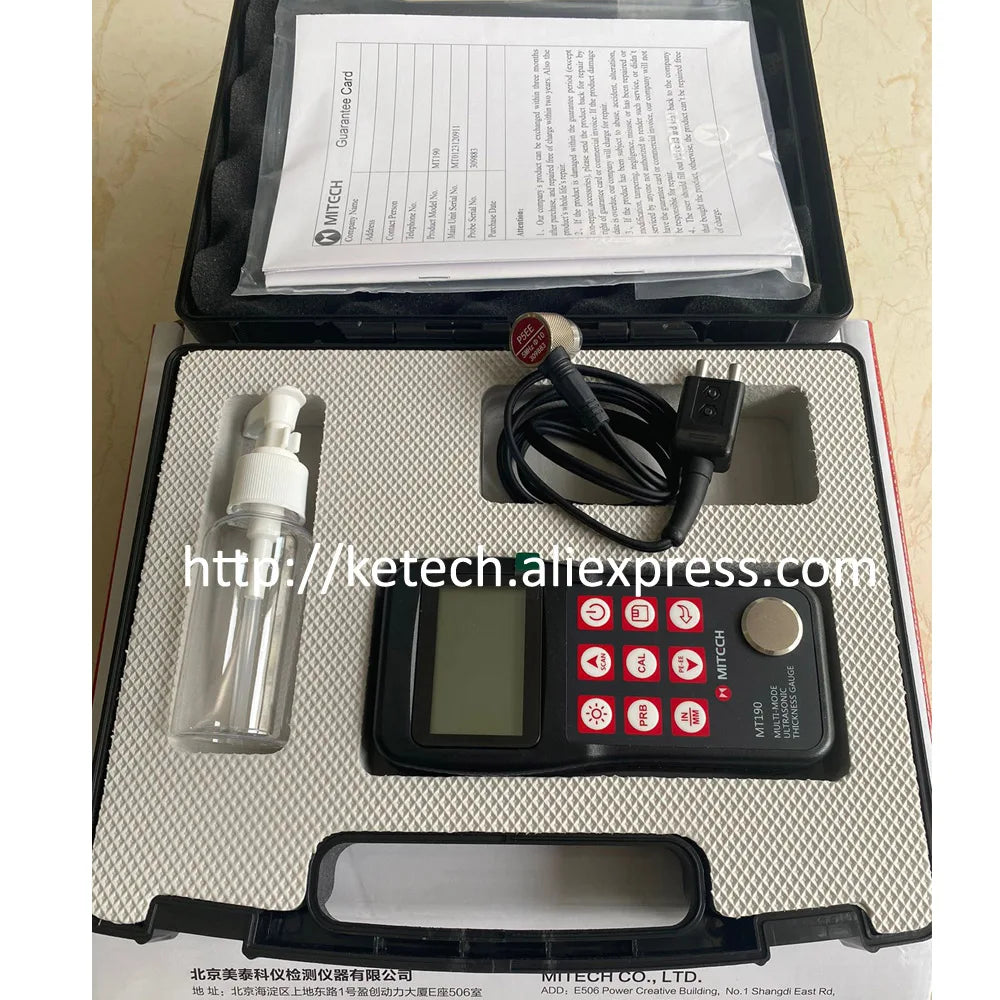 MITECH Ultrasonic Thickness Gauge Meter 27MG MT150 MT160 MT180 MT190 MT200 MT600 NDT Non-Destructive Thickness Meter Testing