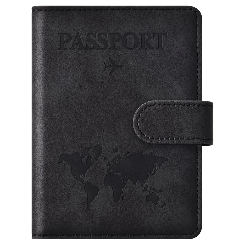 Passport Holder, Passport Cover with Credit Card Slot and Boarding Pass Slot Combo, Passport Wallet Case Book Travel Must Have,