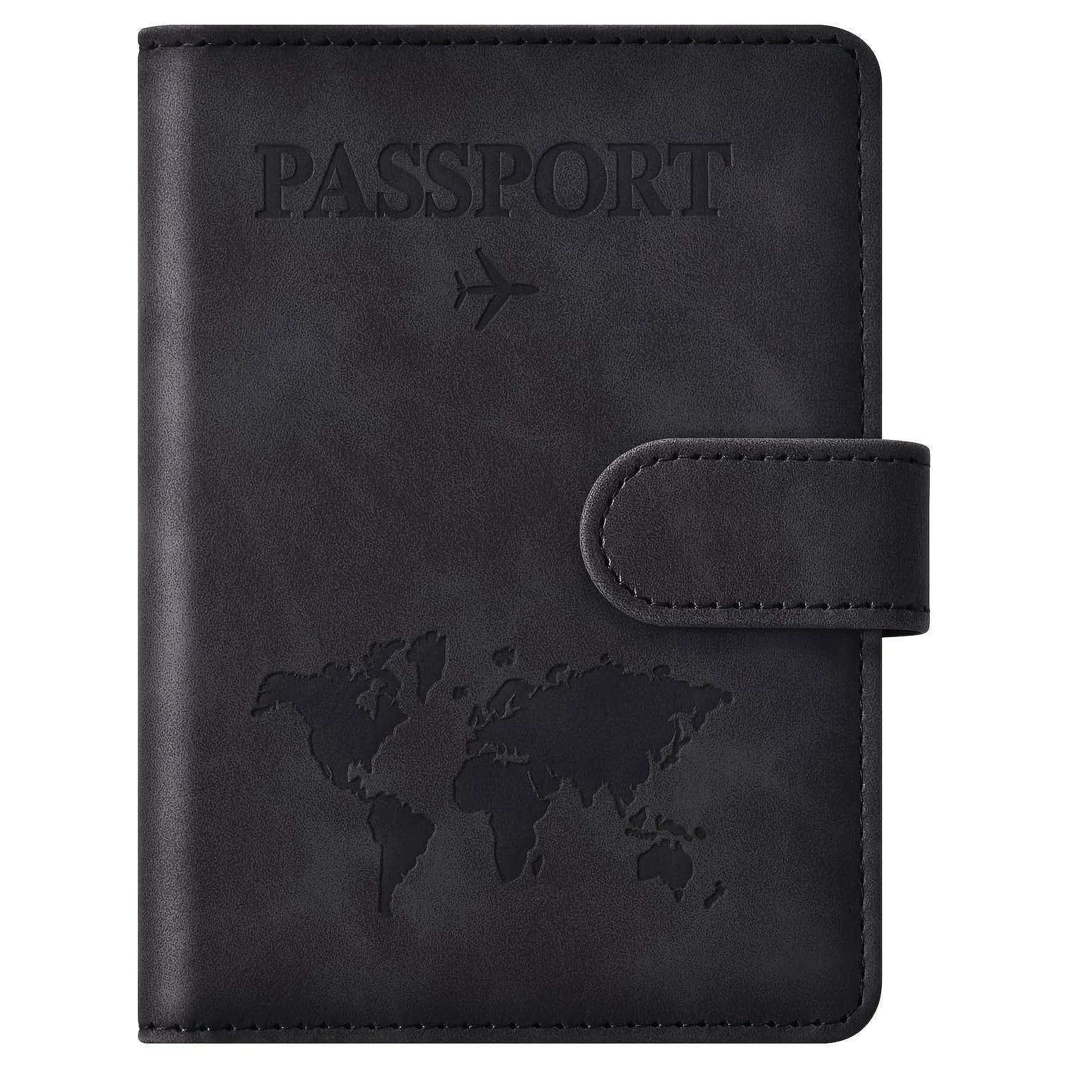 Passport Holder, Passport Cover with Credit Card Slot and Boarding Pass Slot Combo, Passport Wallet Case Book Travel Must Have,