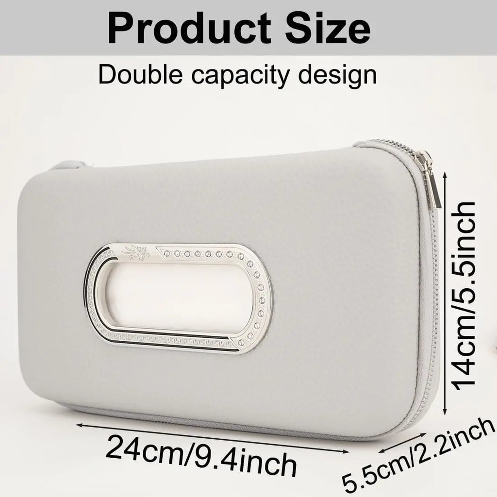 Car Tissue Holder, Sun Visor Napkin Holder, Car Visor Tissue Holder, Luxury PU Leather Backseat Tissue Case Holder