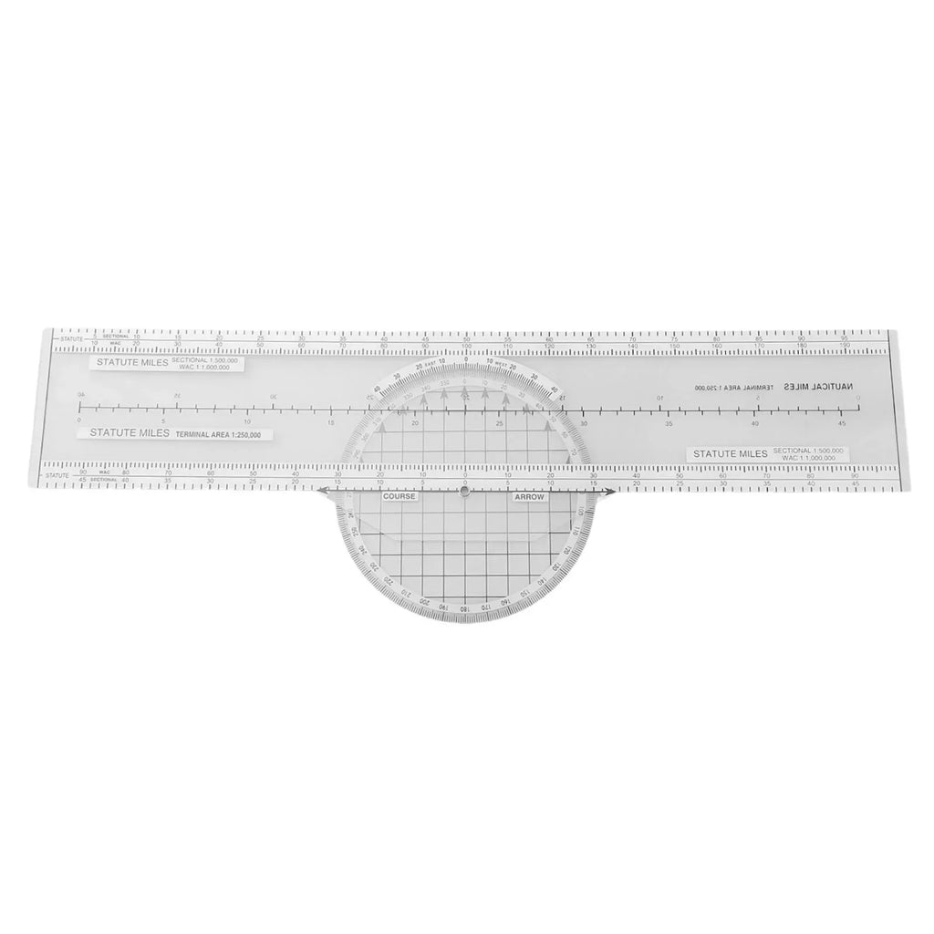 33.6*11.1cm Plotter Aviation Slide Ruler Aerial Plotter Azimuth Rotation Slide Ruler Navigation Engineering Ruler Tools Parts