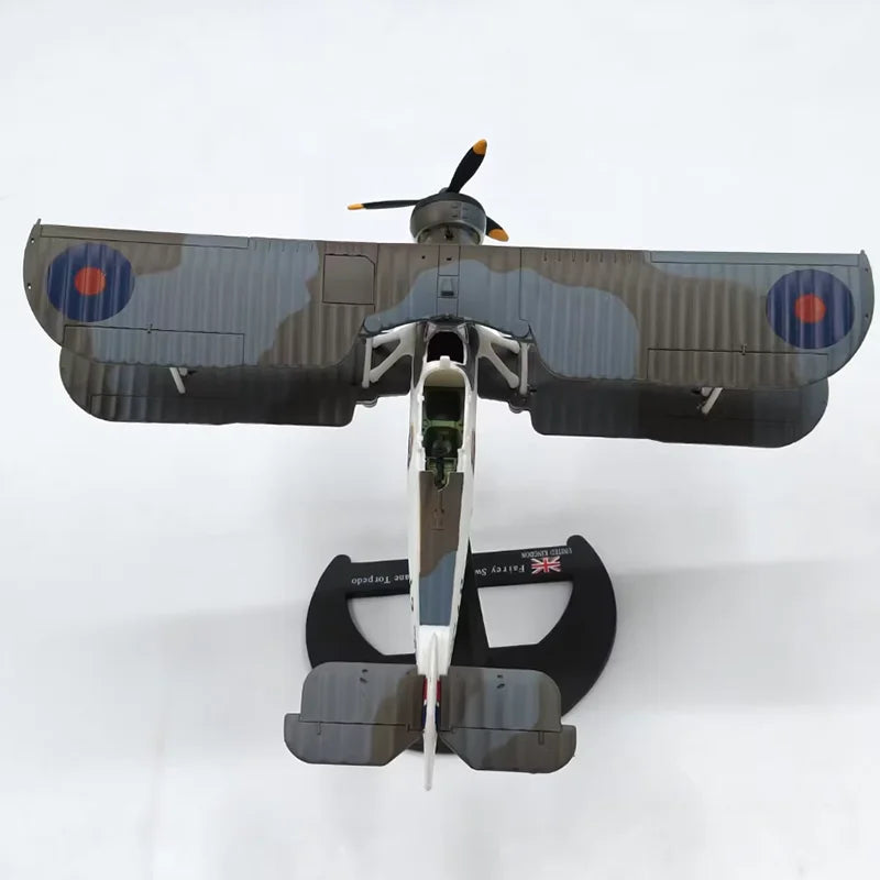 1/72 Scale Royal Airforce SWORDFISH Fighter Air Force Diecast Aircraft Plane Model Alloy AirlineToy