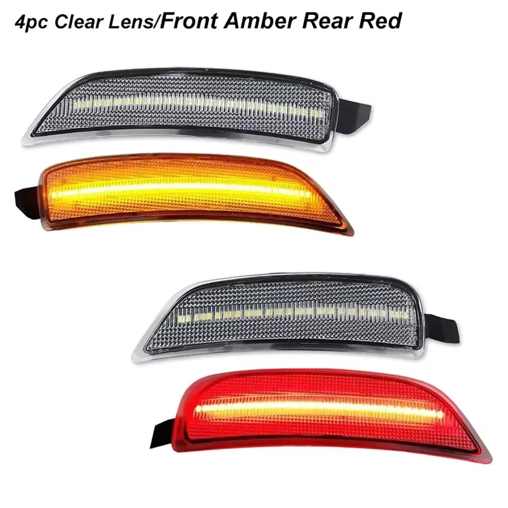 Amber/White/Red LED Front/Rear Side Marker Indicator Lights Turn Signal Light For Mazda MX-5 Miata 2016-2023 Fender Flare Lights