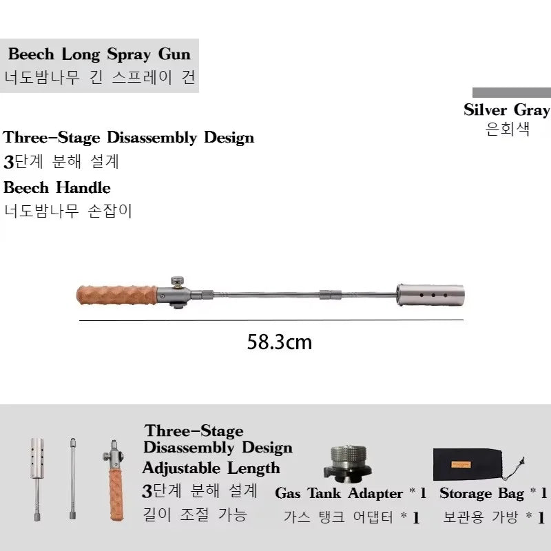 MOUNTAINHIKER Upgrade Weeding Fires Machine Grass Burners Gases Torch Outdoor BBQ Blowtorch Camp Flamethrowers Camping Equipment