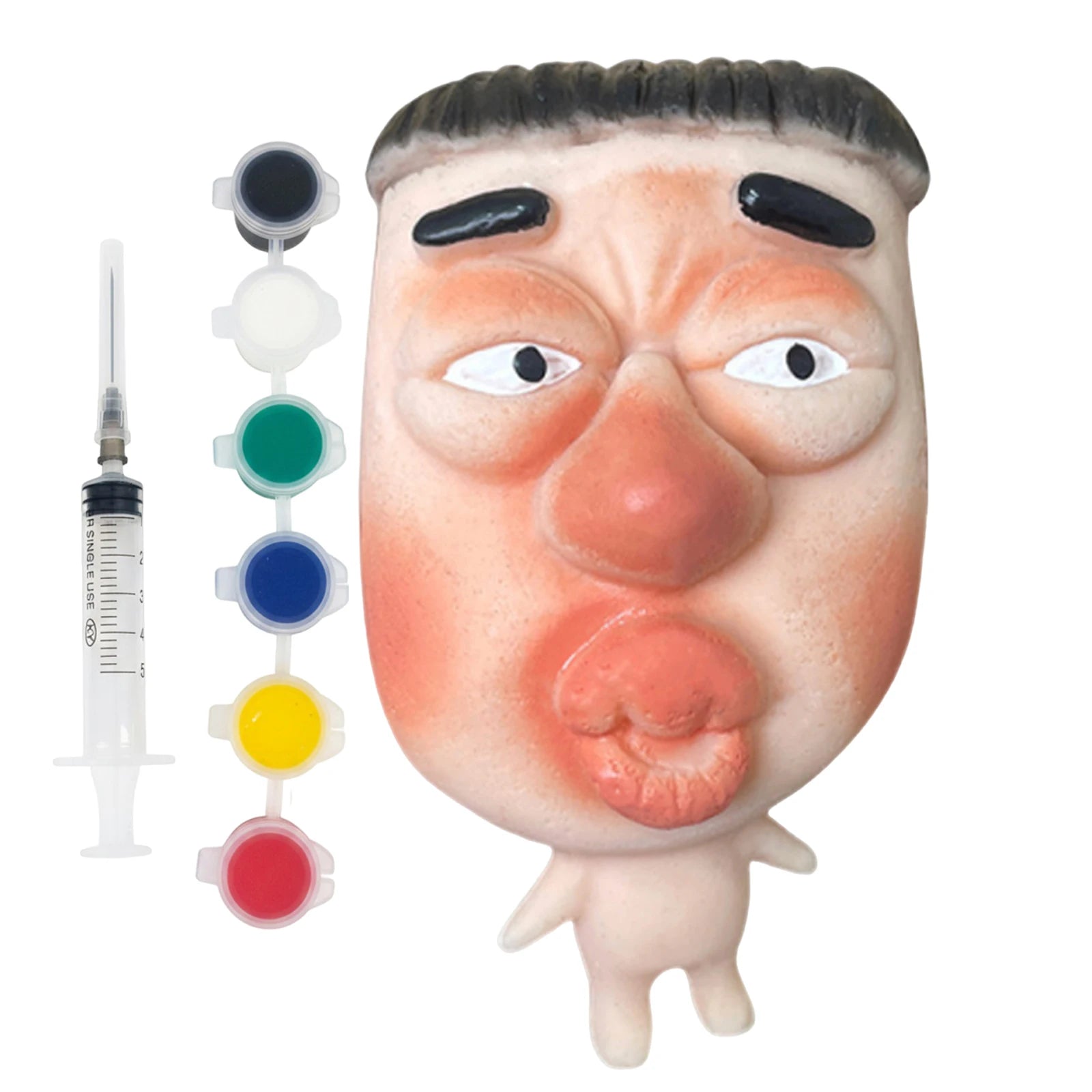 Refillable Pimple Silicone Squeeze Toy with Pigment Fun Interactive Prank Acne Squeezes Toys for Adults Birthday Novelty Gift