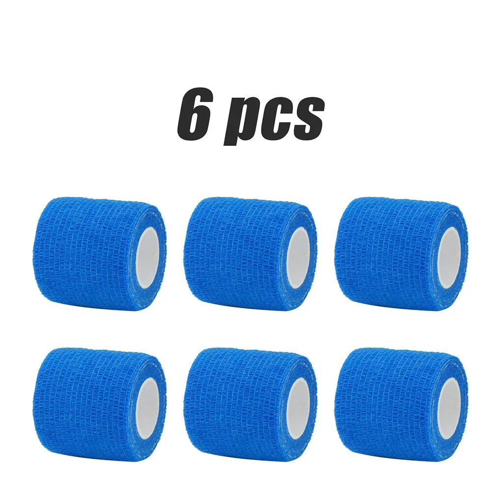 1-15pcs 2.5/5/7.5/10cm*4.8m Gauze Bandage Self-adhesive Breathable Elastic Bandages Sports Fixing Finger Wrist Leg Baby Care