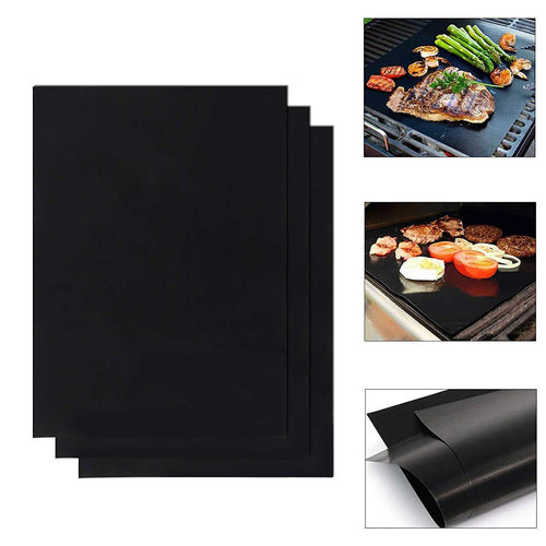 1-50pcs Grill Mat 40x50cm Non Stick BBQ Grill Liner Reusable Heat Resistant for Home Outdoor Picnic Barbecue Grill Kitchen Tool
