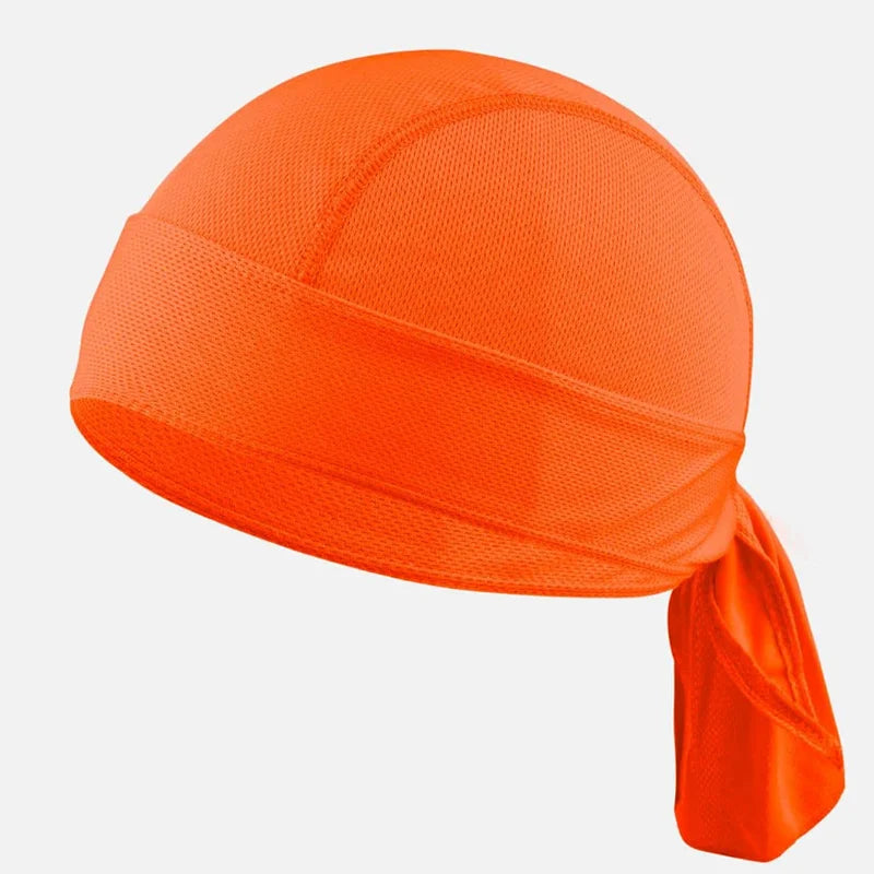 Sweat Wicking Cycling Headscarf Men Breathable Running Hiking Helmet Cover Elastic Bandana Comfortable Climbing Pirate Hat