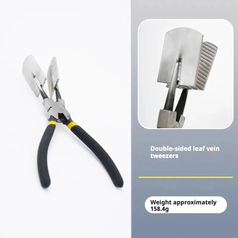 Glass Lampworking Pliers Flat Shaping Straight Pliers Handmade DIY Glass Blowing Craft Art Tool