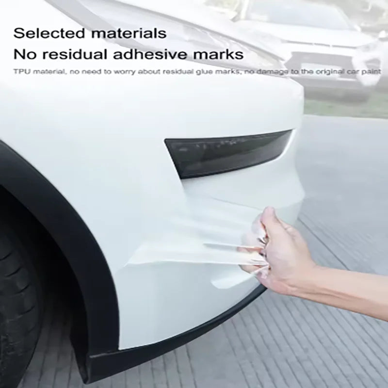 For Tesla Model Y Juniper 2025 Car Body Film Bumper Sides Corner TPU Protector Film Anti-Scratch Film Invisible Car Clothing