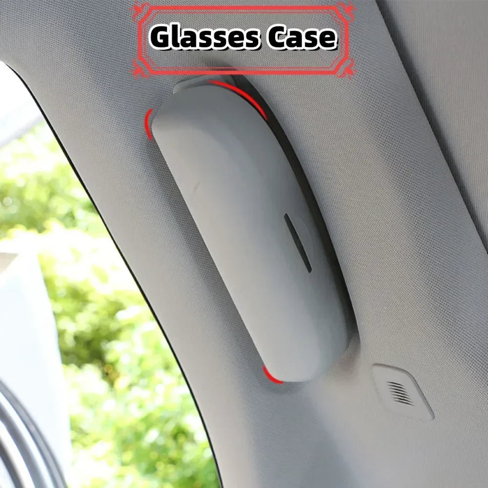 Car Glasses Holder Case for Audi Q3 Q5 SQ5 Q7 A1 A3 S3 A4 A6 A7 S6 S7 S4 RS4 A5 S5 ABS Sunglass Holder Sun Glasses Box