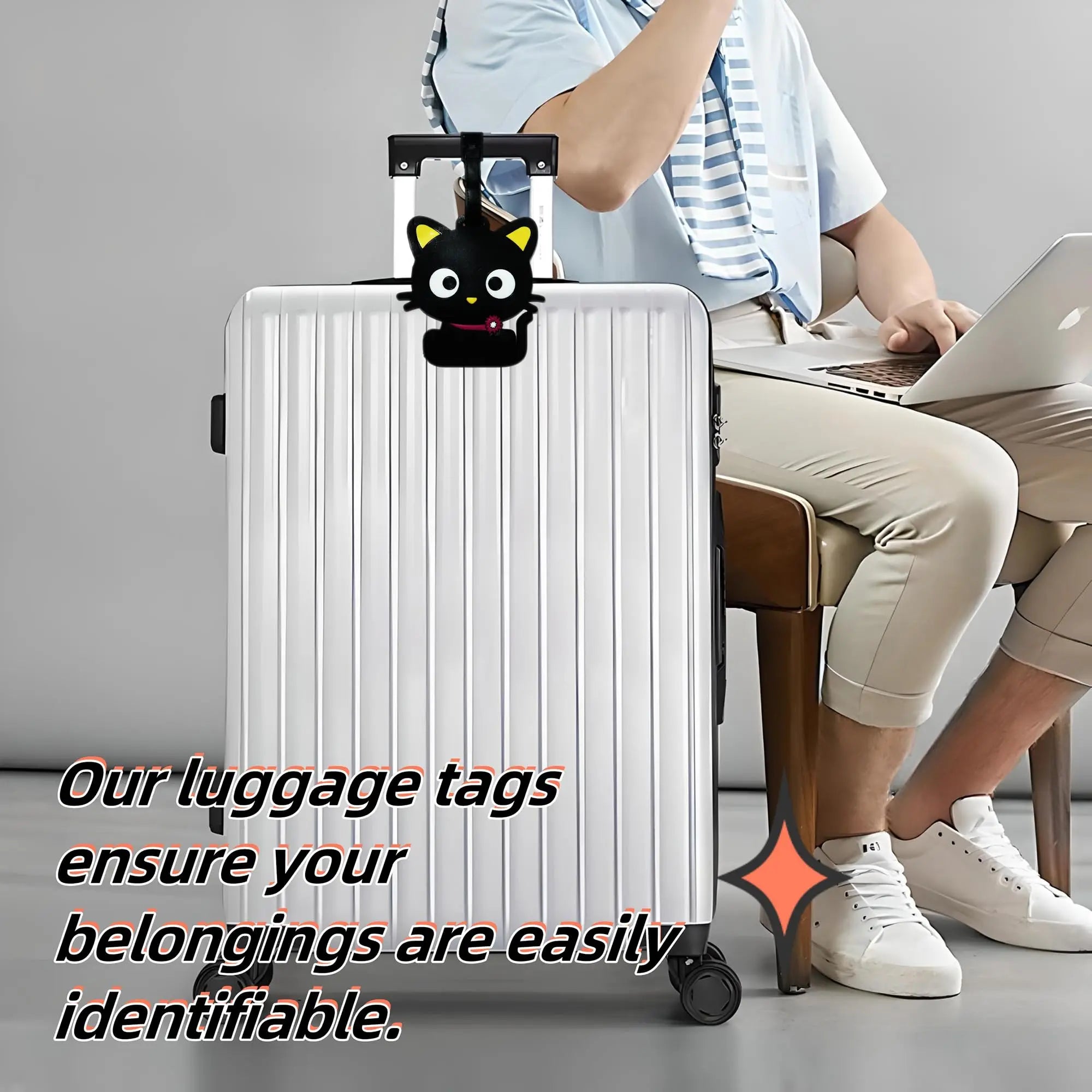 Cute Animal Luggage Tag Travel Cat Dog Poop Dinosaur Suitcase ID Addres Holder Baggage Boarding Tags Portable Label