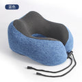 Memory Foam U Shaped Neck Cushion Adjustable Fastener Travel Rest Pillow For Flight Train Road Trip Daily Office Rest Gift