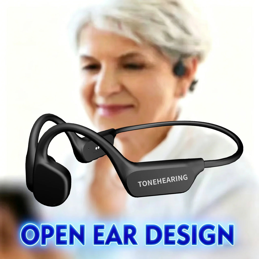 IPX6 New Waterproof Wireless Bluetooth  Noise Canceling Bone Conduction Headphones Sports Running Earphones