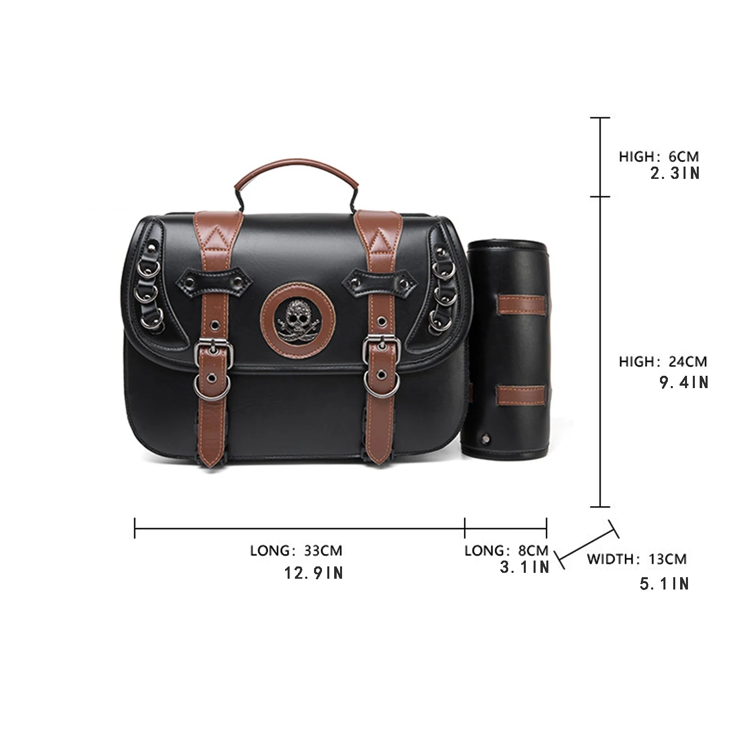 New PU Leather Motorcycle SaddlebagsWaterproof Side Bag Motorcycle Accessories