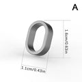 (BBQ4)Titanium Alloy Mini Key Ring Connection Buckle Universal Joint Auxiliary Ring Connection Bayonet Ring Personality