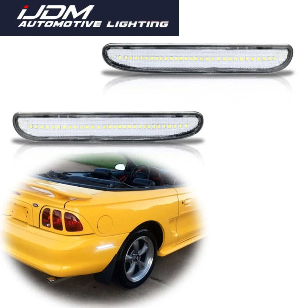 Car LED Rear Bumper Side Marker Lights For Ford Mustang 1994 1995 1996 1997 1998 Clearance Light Parking Light Fender Flare Lamp
