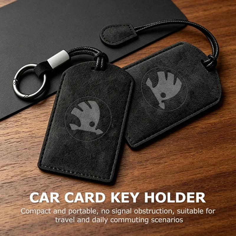 For Skoda Car Key Case NFC Card Keychain Remote Shell Cover Accessories Rapid Octavia Derivative Enyaq-iV VisionS Yeti Scala