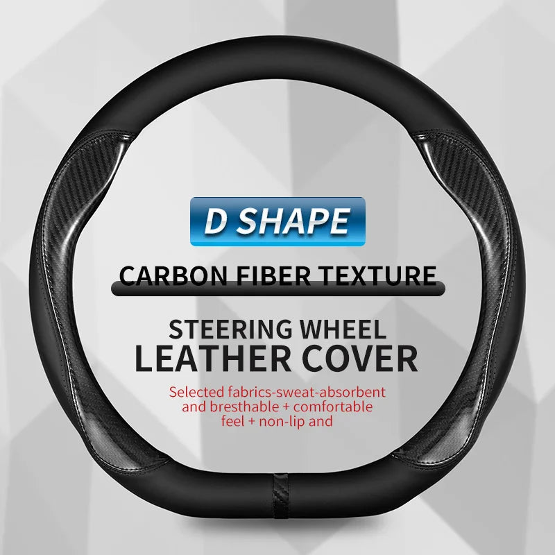 Car Steering Wheel Cover For Ebro S400 S700 S800 S900 2025 2026 2027 Leather Protector Anti Slip Wear-resistant Auto Accessories