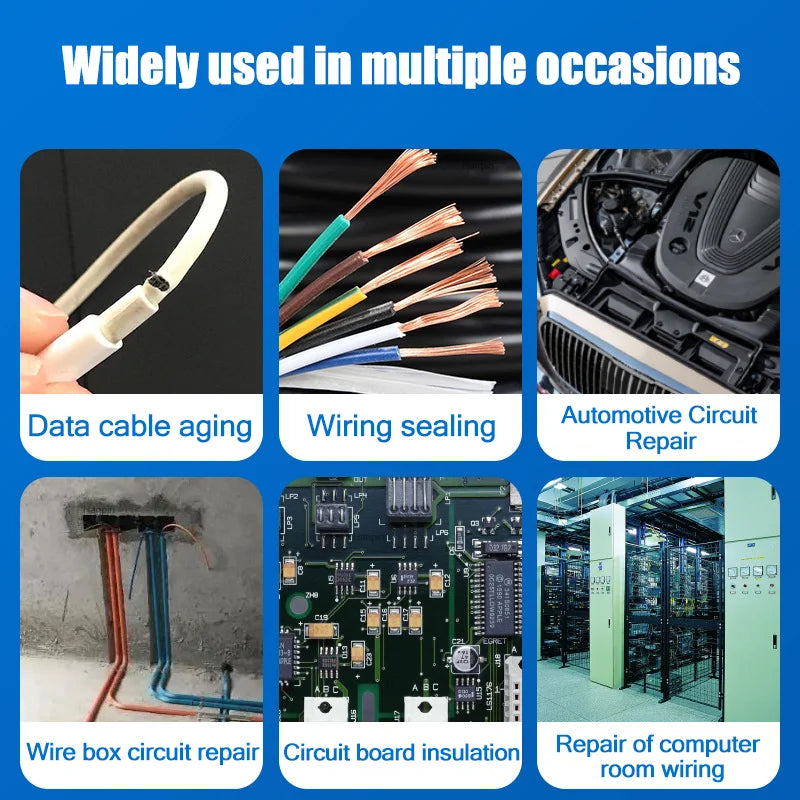Waterproof Liquid Electrical Tape Rubber Insulating Cable Wire Coat Glue Insulation Adhesives Sealer Home Fix Line Glue