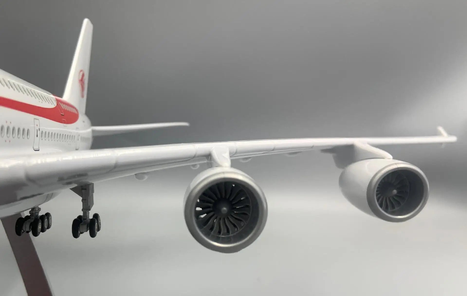 46CM AIR Algeria 380 A380 Plane Model 1/160 Scale Airplane Diecast with Wheels Light Stand Collected Gift By Aviation