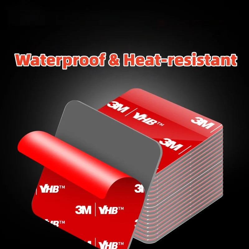 Original 3M VHB Double Sided Foam Tape Heavy Duty Adhesive Dash Cam Mount Mounting Tape Black for Automotive Car Home Use