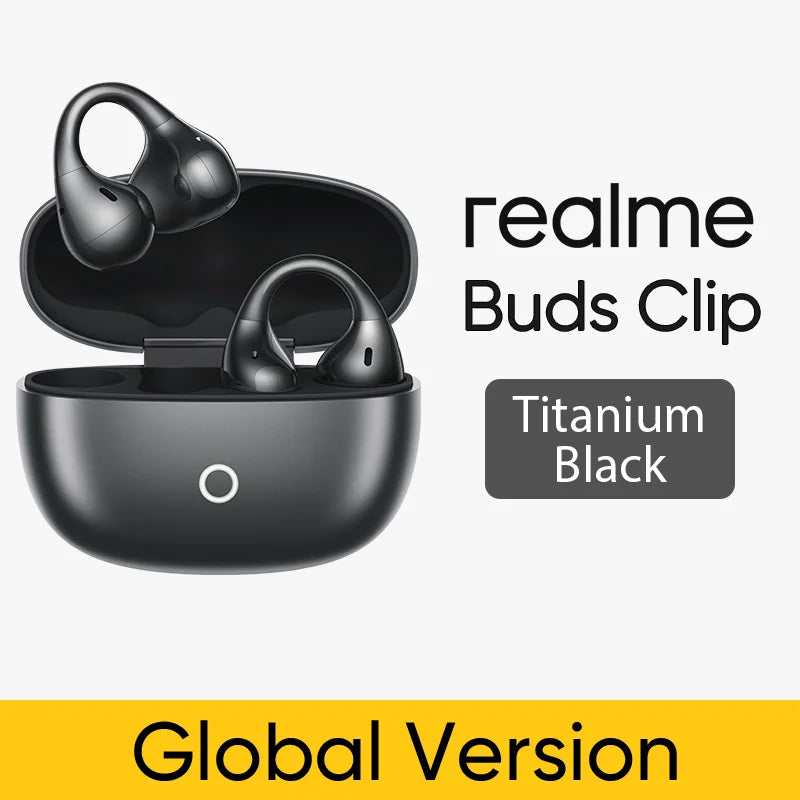realme Buds Clip OWS Ear Clip Headphones AI ENC Call Noise Cancellation AI Translator Up to 36H Batter Life IP55 Bluetooth 5.4