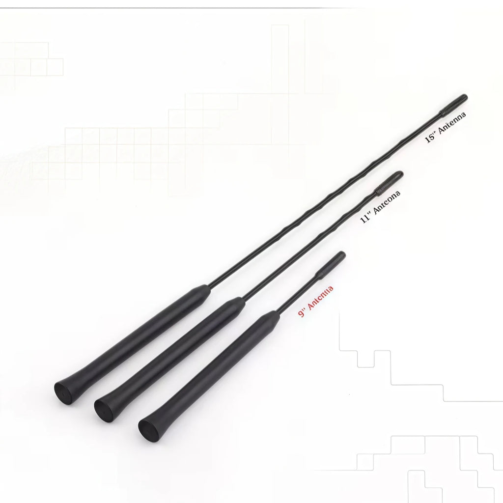 9/11/16Inch Car Roof Mount Mast Whip Antenna Enhanced Signal Stereo Radio Screws FM AM Aerial Amplified Car Accessorie Universal