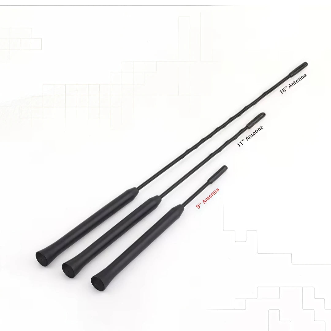 9/11/16Inch Car Roof Mount Mast Whip Antenna Enhanced Signal Stereo Radio Screws FM AM Aerial Amplified Car Accessorie Universal