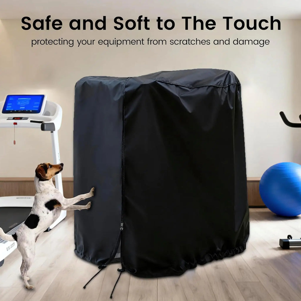 Folding Treadmill Cover, Dustproof & Waterproof Oxford Cloth Sunscreen Cover, Full Coverage Protector for Home Fitness Equipment
