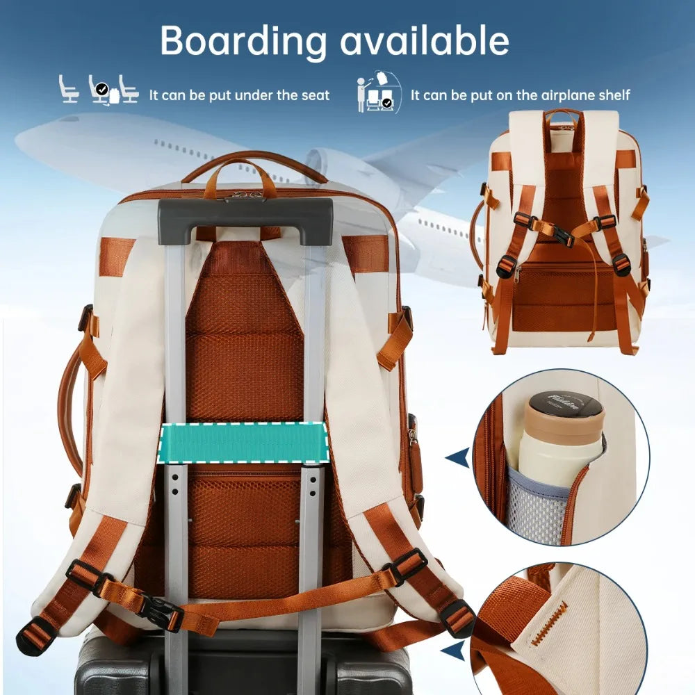 Unisex Simple Business Laptop Backpack Outdoor Large Capacity Travel Bag Student School Backpack Durable Wear Resistant
