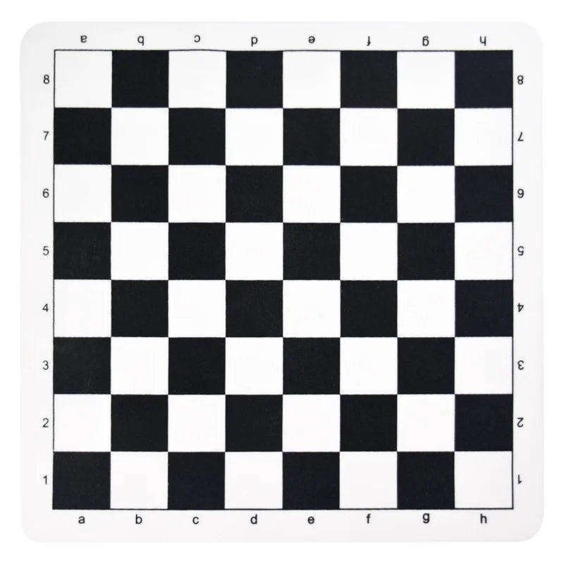 Foldable International Chess Board - 34cm/13.39inch 43cm/16.93inch Leather Fleece Game Chess QLYX01