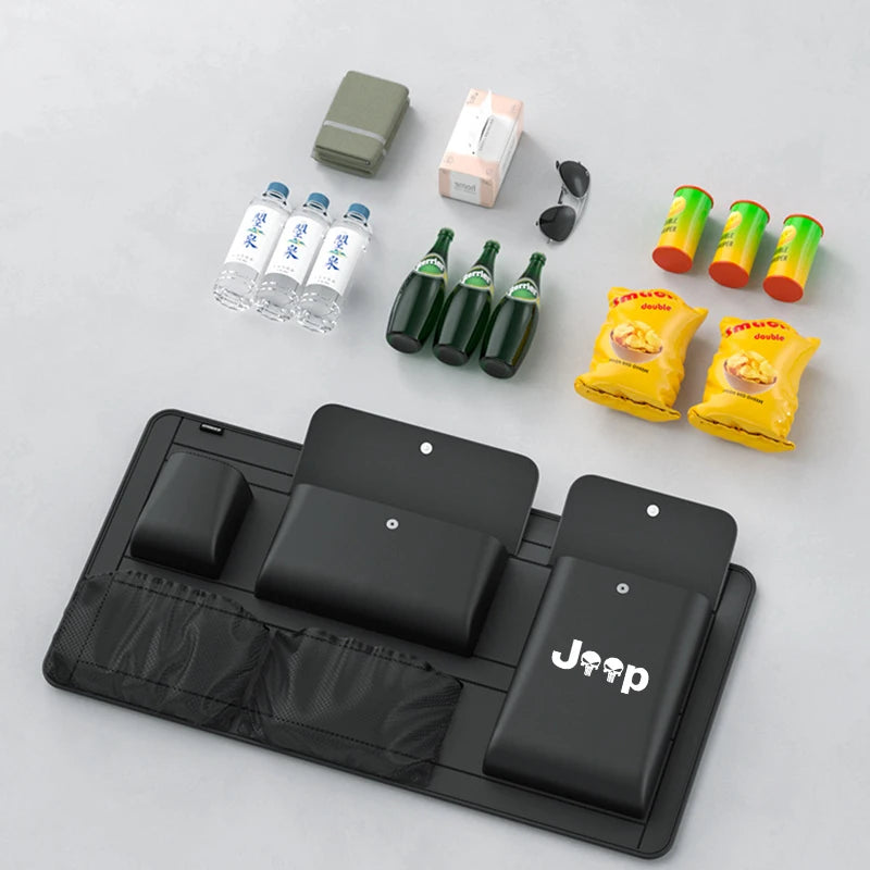 For Jeep SUV Wrangler Grand Cherokee Compass Patriot Liberty Commander Avenger Wagoneer Recon Jeepster Car Trunk Storage Bag