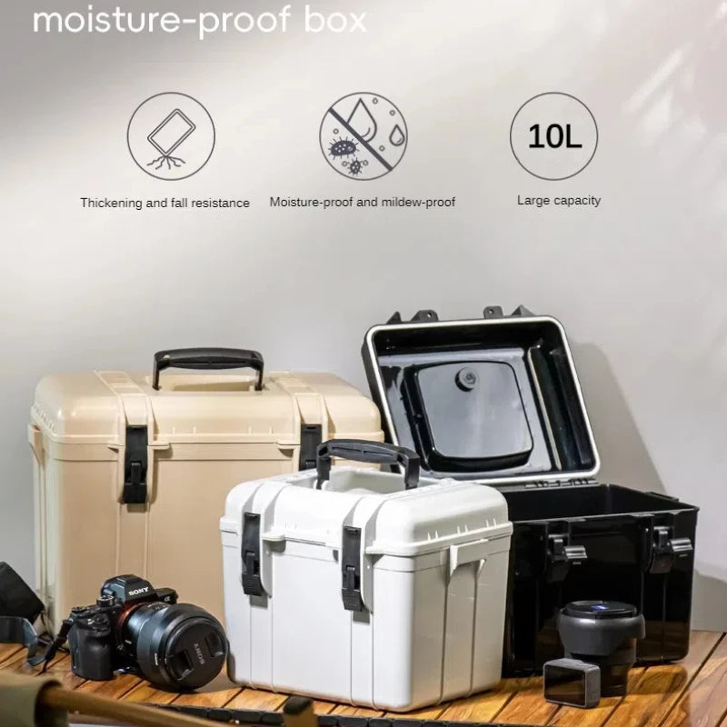 290x235x230mm Toolbox Multifunctional Moisture-proof Camera Protection Storage Box Photography Equipment Drying Hard Case 10L