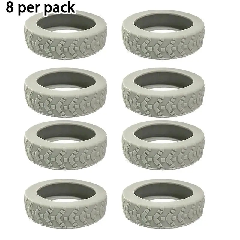 8-Piece Luggage Wheel Protective Cover Silent Silicone Cover And Universal Noise Reduction Accessories Thicken Texture Silicone