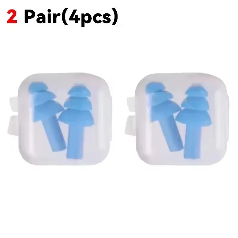 20/1Pair Ear Plugs Sleeping Noise Cancelling Reusable Silicone Sound Block Earplugs Summer Waterproof Swimming Ear Plug With Box