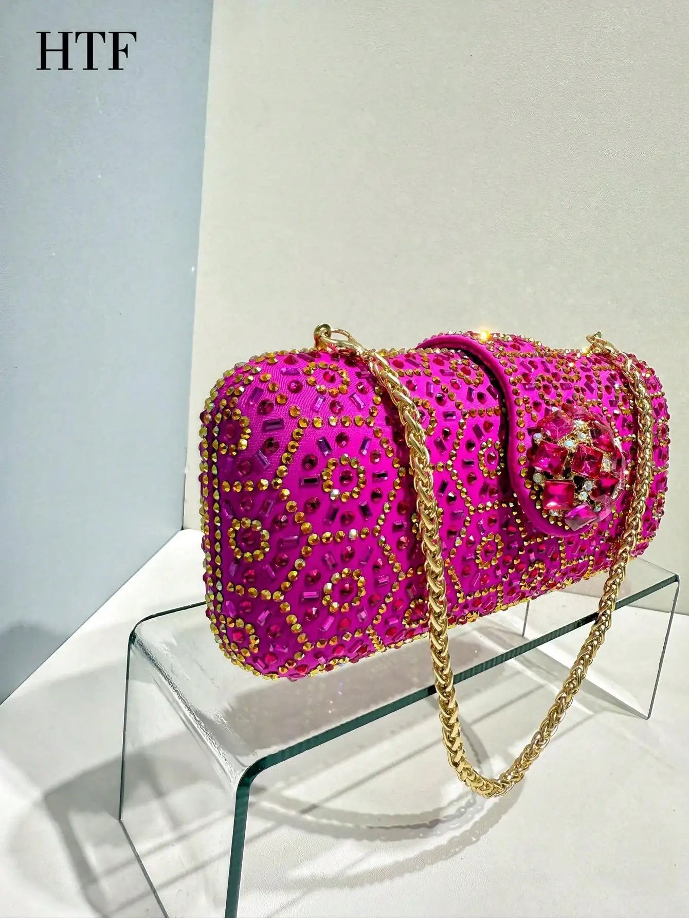 Shiny Diamond Evening Bag Glitter Handbag Sequin Decor Novelty Bag Glamorous For Prom Portable Bag For Party Girl Bag Wedding Ba