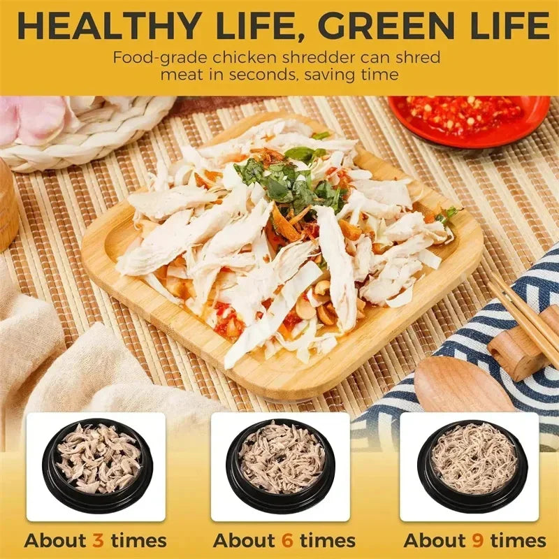 1PCS Chicken Shredder Tool Meat Breast Shredding Separation Mincing Grinder Machine With Lid For Shredding Chicken Pork Beef